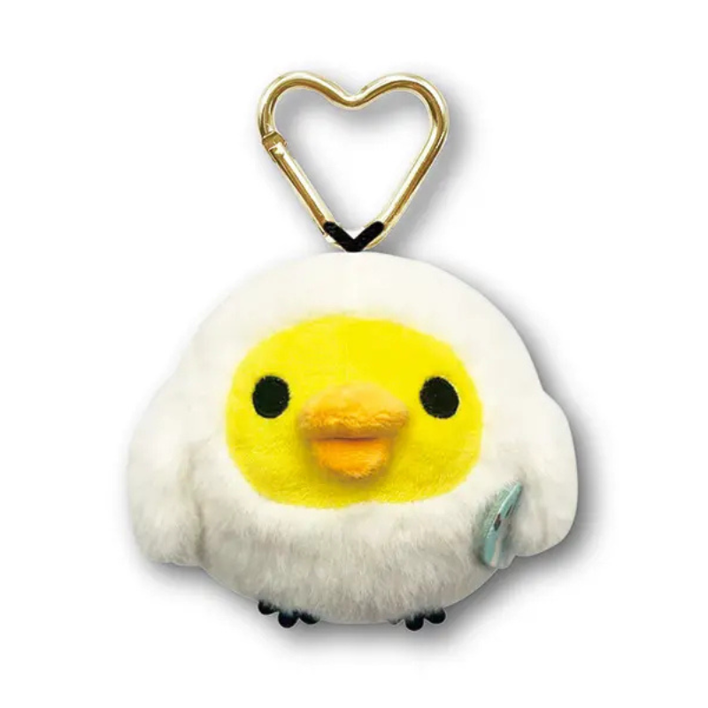 SAN-X RILAKKUMA Kiiroitori Dararakko Mascot Pouch Keychain