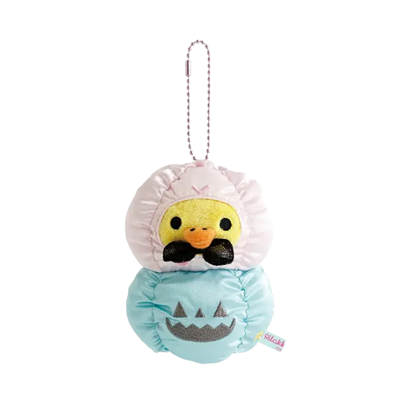 SAN-X RILAKKUMA Kiiroitori Pastel Halloween Party Mascot Holder Keychain