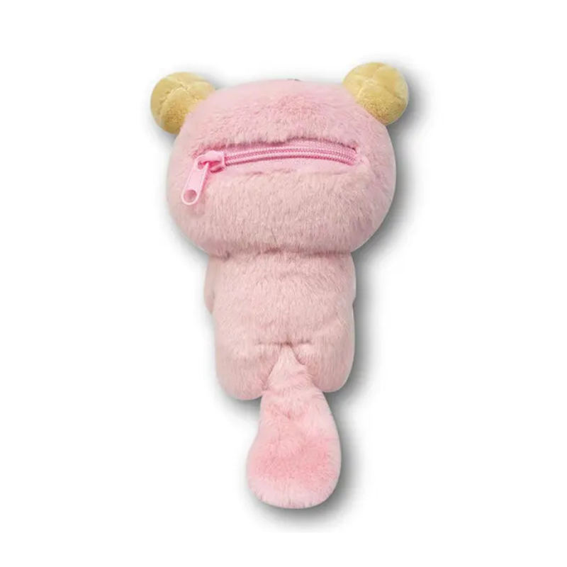 SAN-X RILAKKUMA Korilakkuma Dararakko Mascot Pouch Keychain (Pink)