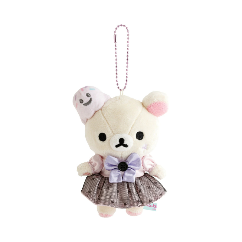 SAN-X RILAKKUMA Korilakkuma Pastel Halloween Party Mascot Holder Keychain