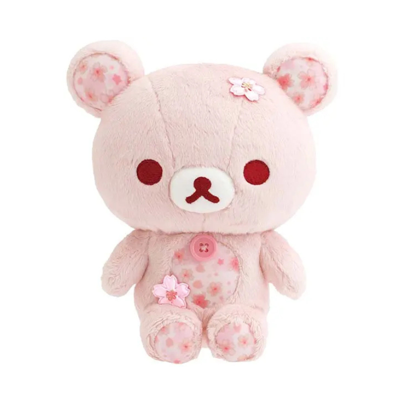 SAN-X RILAKKUMA Korilakkuma Sakura Cherry Blossom Plush Doll