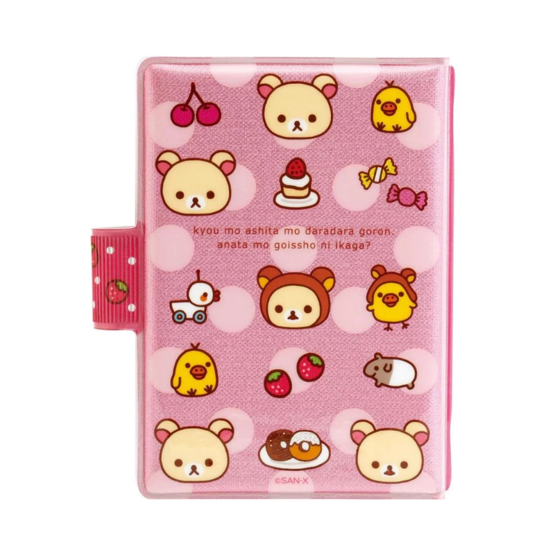 SAN-X RILAKKUMA Korilakkuma Squishy 6-Ring Sticker Binder