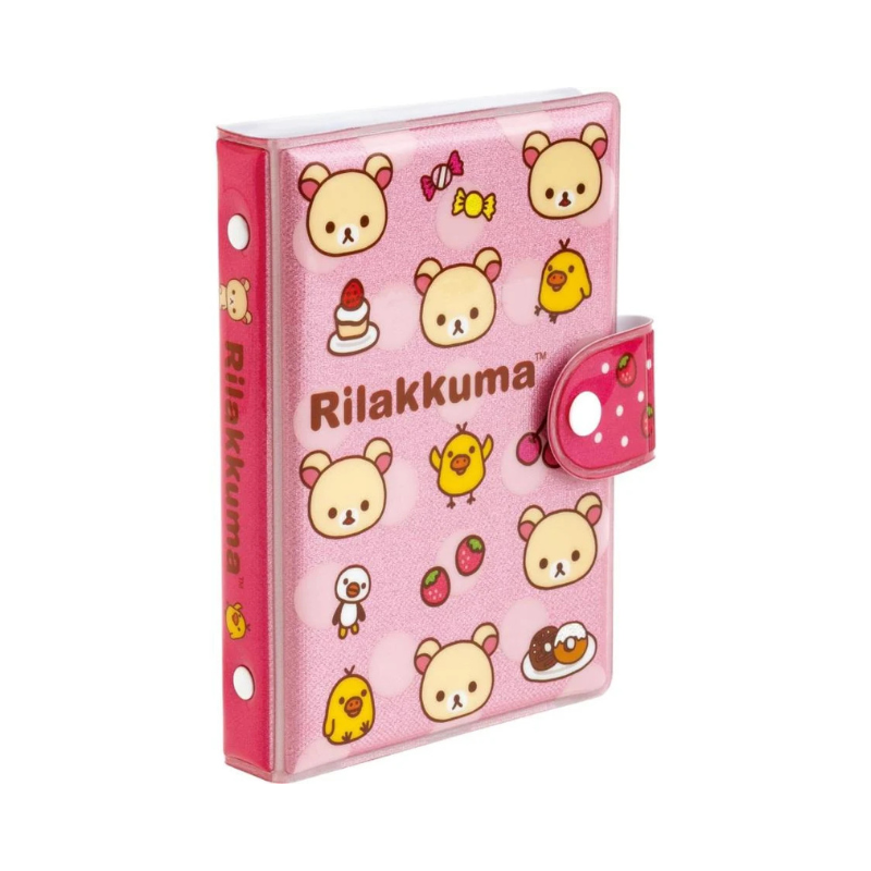 SAN-X RILAKKUMA Korilakkuma Squishy 6-Ring Sticker Binder