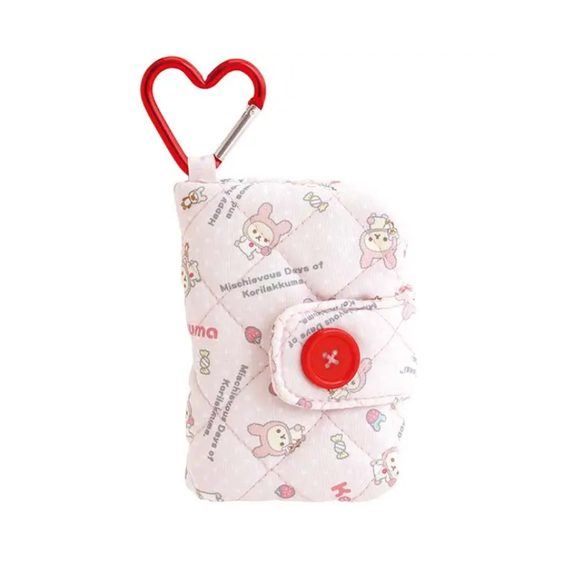 SAN-X RILAKKUMA Lots of Korilakkuma Series Coin Purse Card Holder pink bunny
