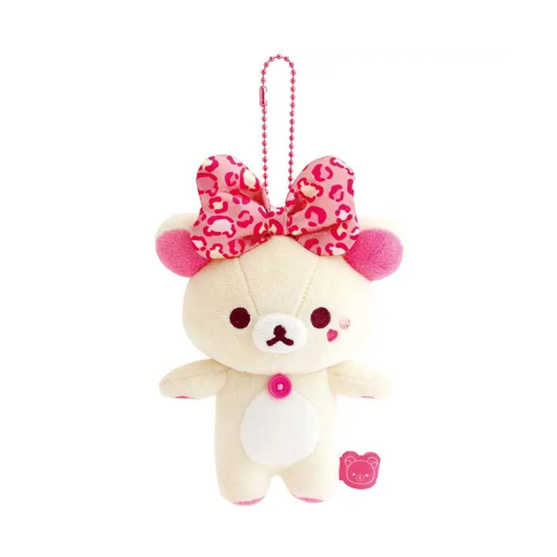 SAN-X RILAKKUMA Lots of Korilakkuma Series Mascot Holder Keychain (Leopard Print)