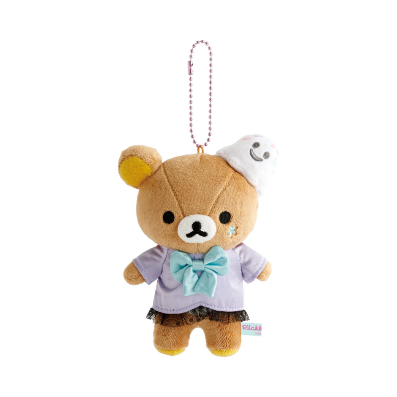 SAN-X RILAKKUMA Rilakkuma Pastel Halloween Party Mascot Holder Keychain