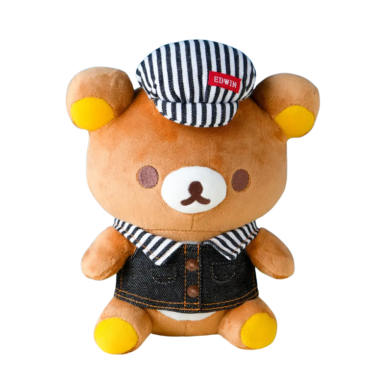 SAN-X RILAKKUMA Rilakkuma x EDWIN collab Denim House Limited Plush Doll