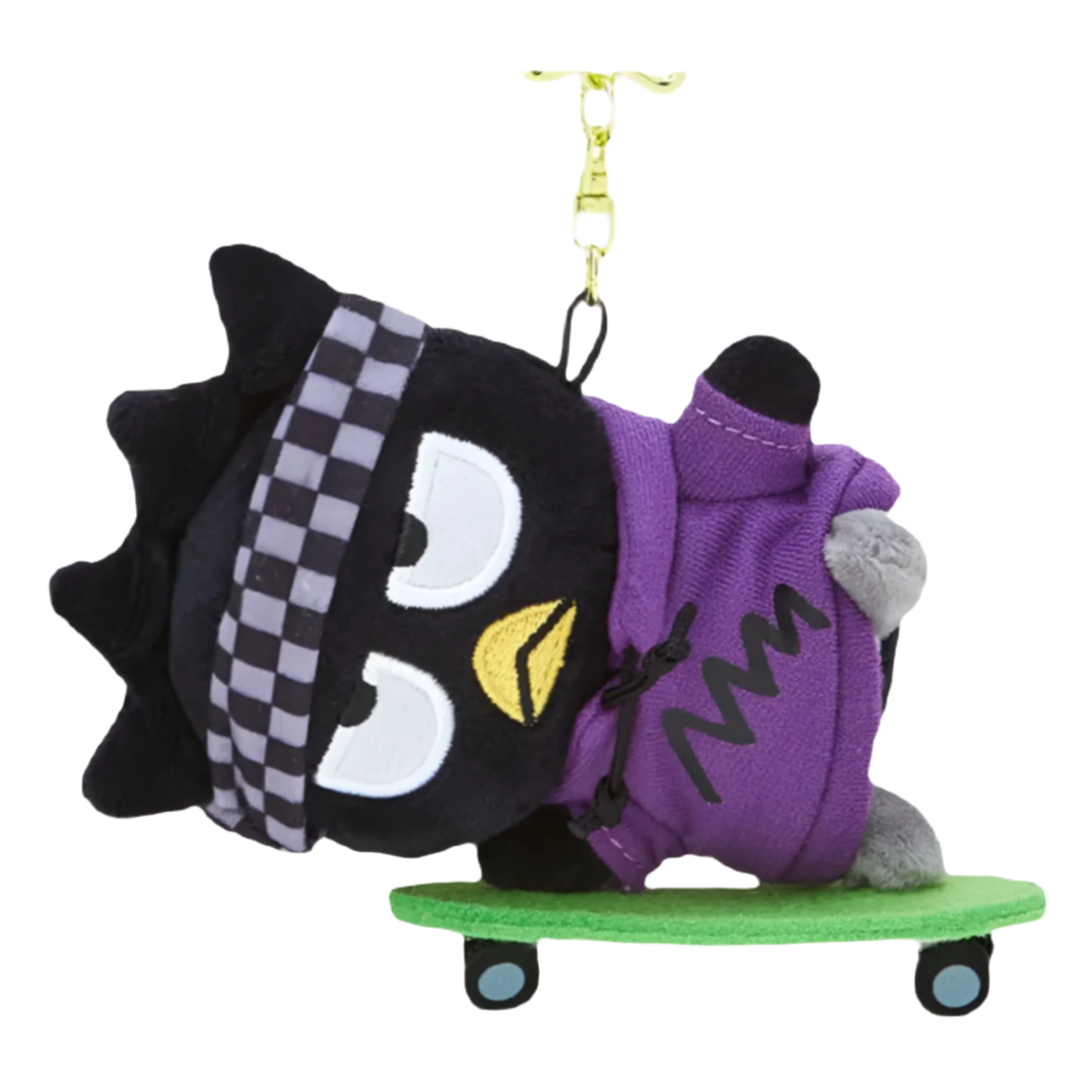 SANRIO Badtz-Maru Skateboard Mascot Holder Keychain-My Store-YORE STORE