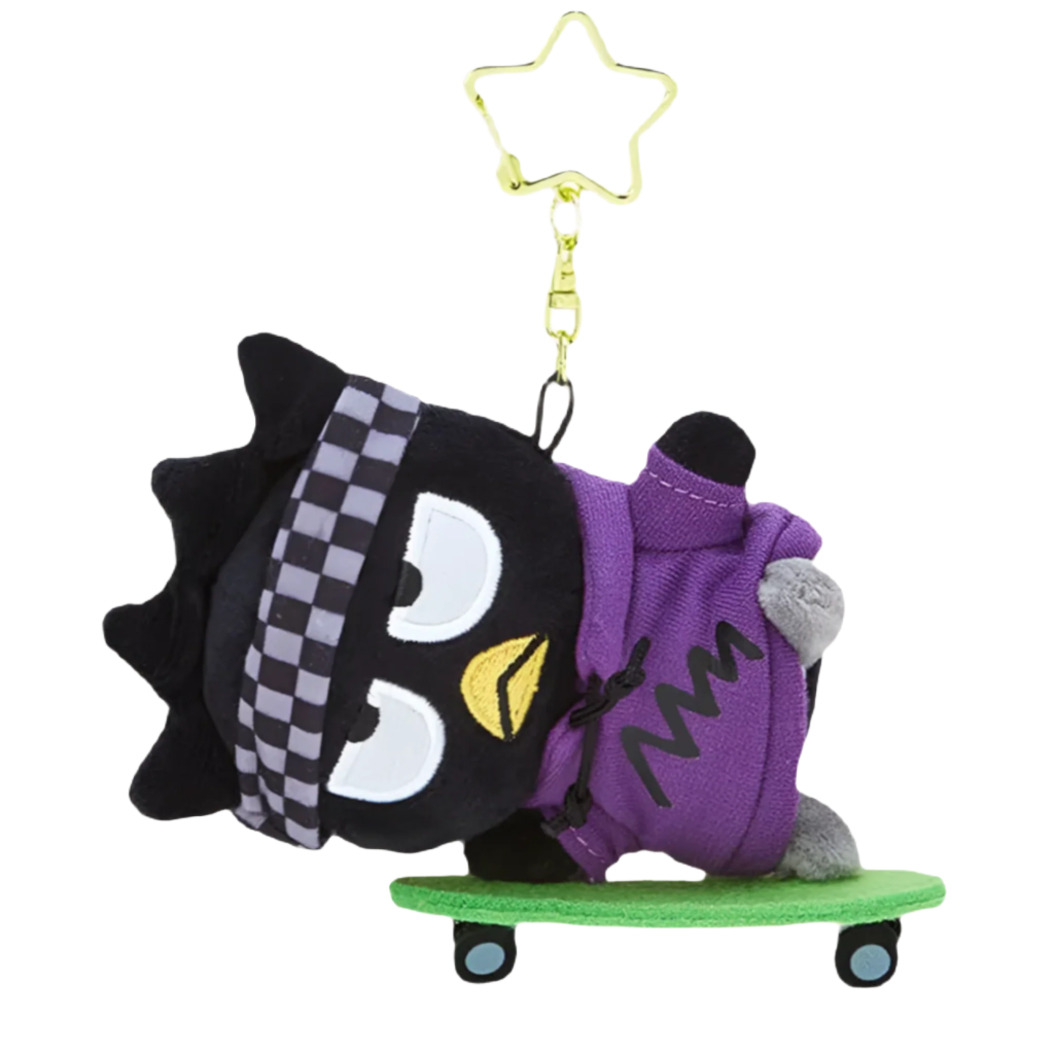 SANRIO Badtz-Maru Skateboard Mascot Holder Keychain-My Store-YORE STORE