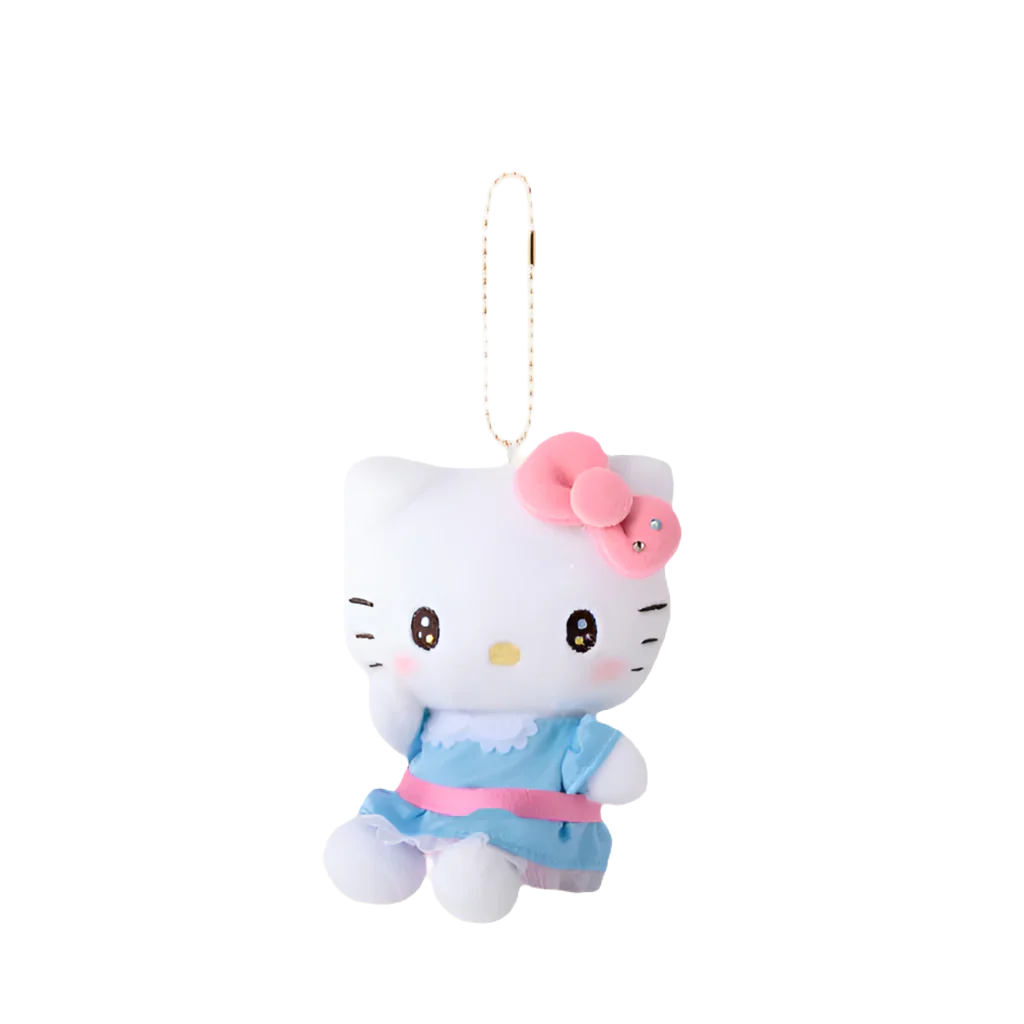 SANRIO Charmmy Hello Kitty 50th Anniversary Blue Mascot Holder Keychain-My Store-YORE STORE