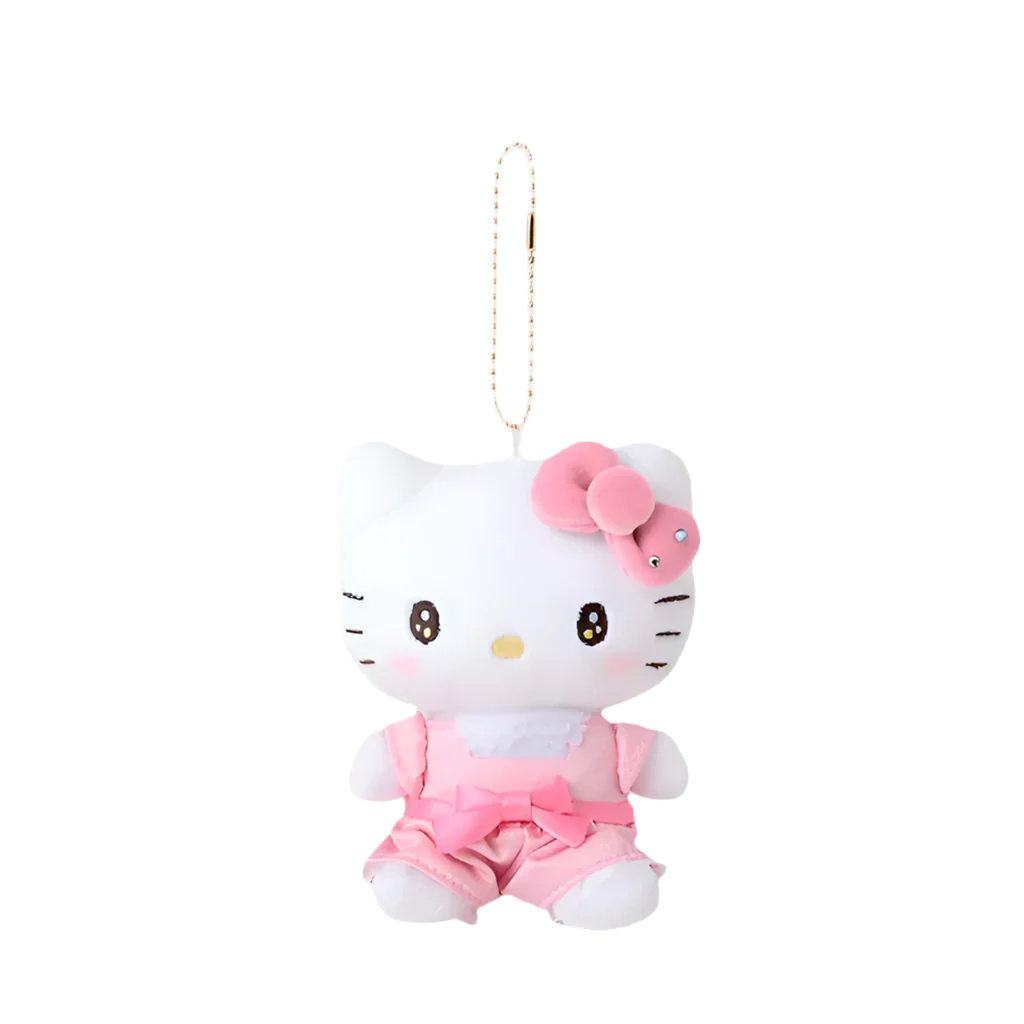 SANRIO Charmmy Hello Kitty 50th Anniversary Pink Mascot Holder Keychain-My Store-YORE STORE