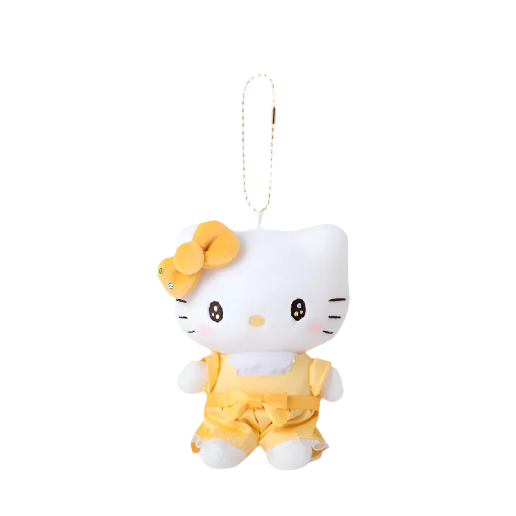 SANRIO Charmmy Hello Kitty 50th Anniversary Yellow Mascot Holder Keychain-My Store-YORE STORE