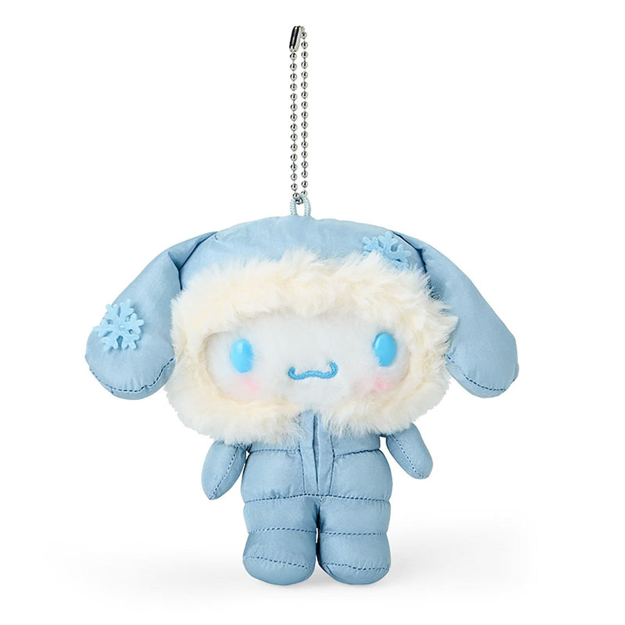 SANRIO Cinnamoroll Blue Fluffy Puffy Winter Mascot Holder Keychain-My Store-YORE STORE