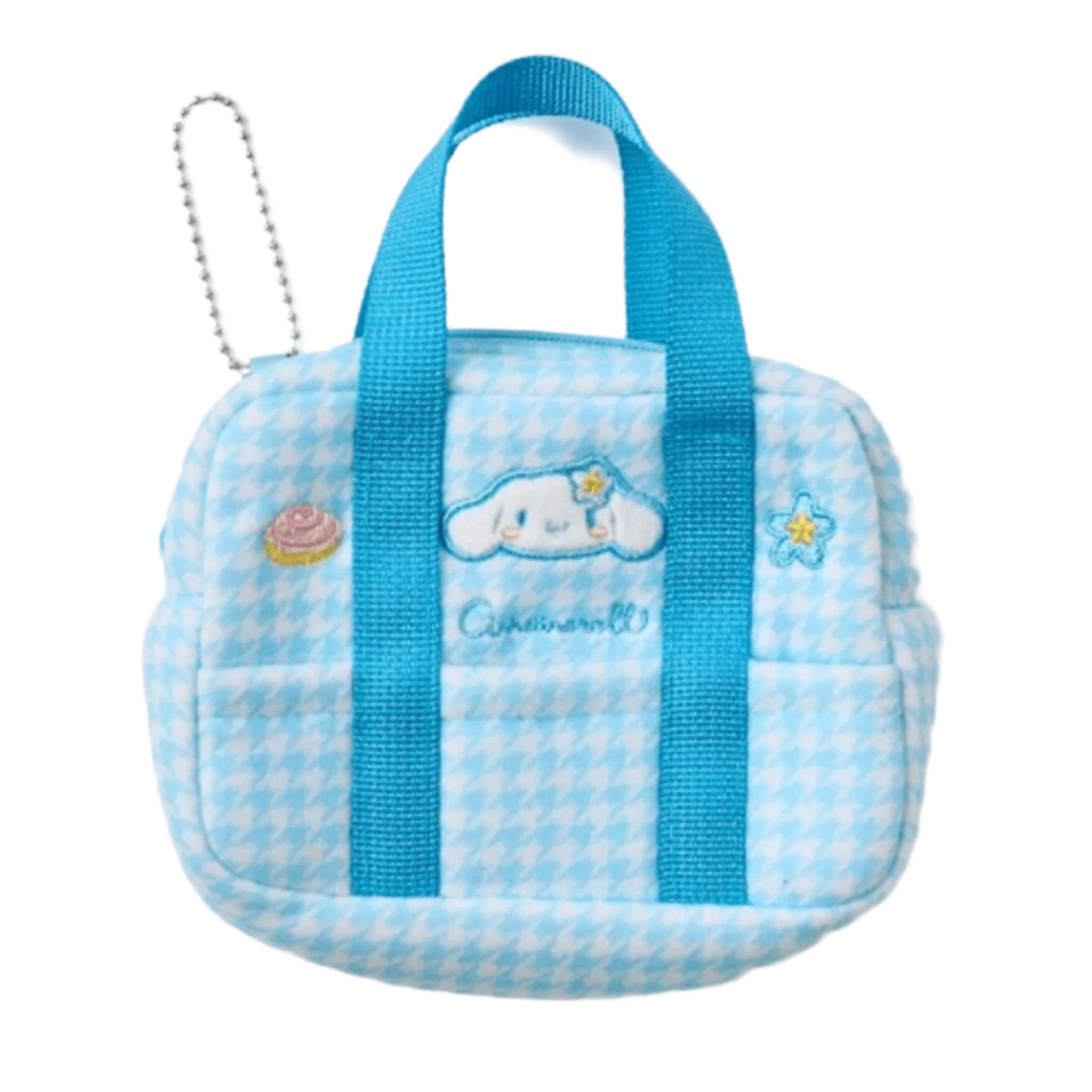 SANRIO Cinnamoroll Checked Mini Blue School Bag Mascot Holder Keychain-My Store-YORE STORE