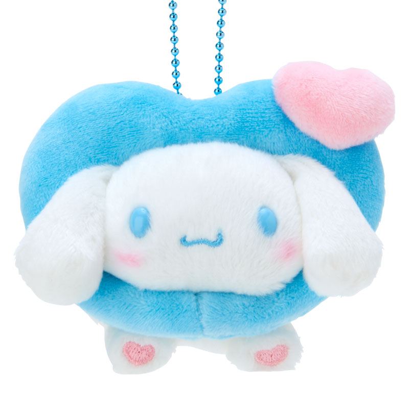 SANRIO Cinnamoroll Head in Blue Heart Mascot Holder Keychain-My Store-YORE STORE