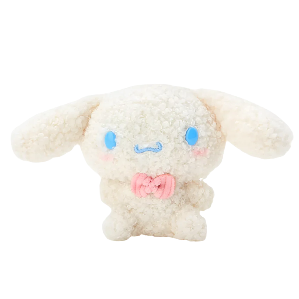 SANRIO Cinnamoroll Pink Bow Furry Mascot Holder Keychain-My Store-YORE STORE