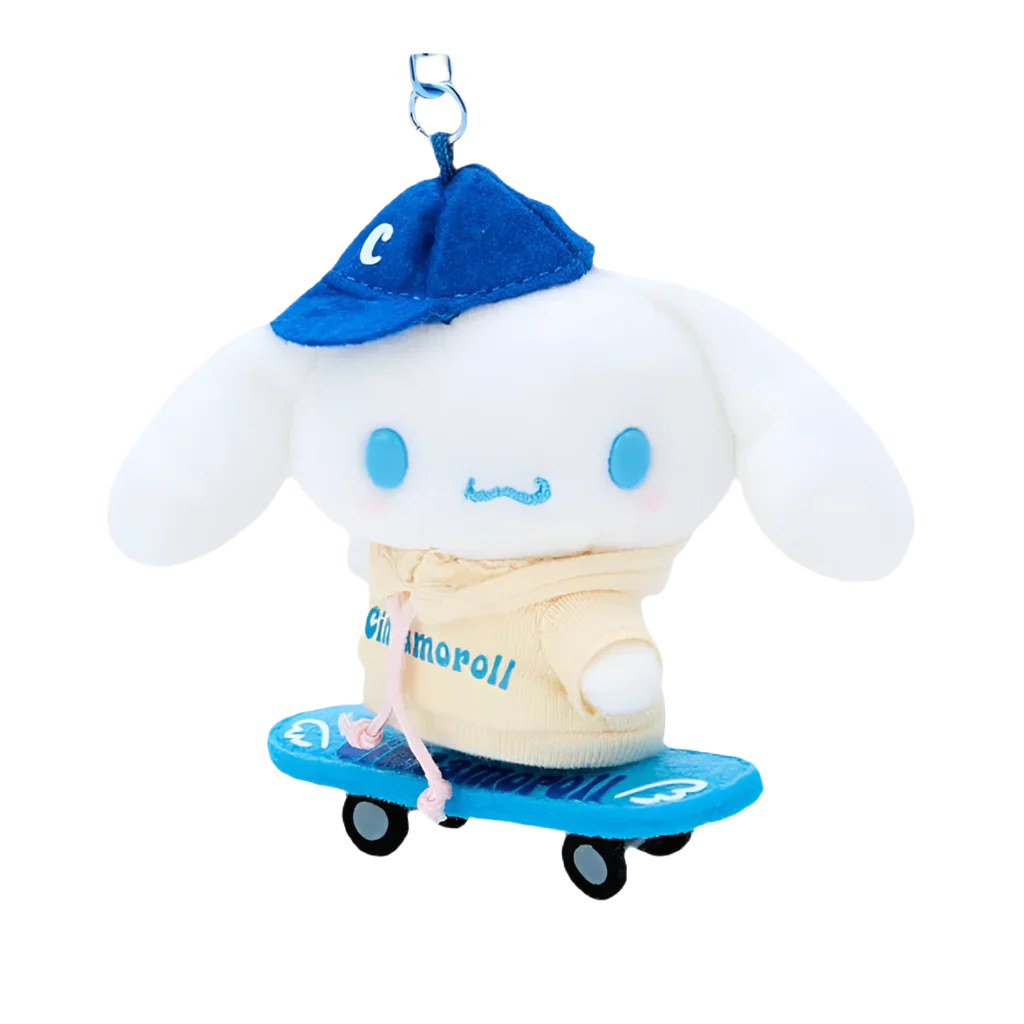 SANRIO Cinnamoroll Skateboard Mascot Holder Keychain-My Store-YORE STORE