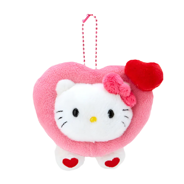 SANRIO Hello Kitty Head in Pink Heart Mascot Holder Keychain