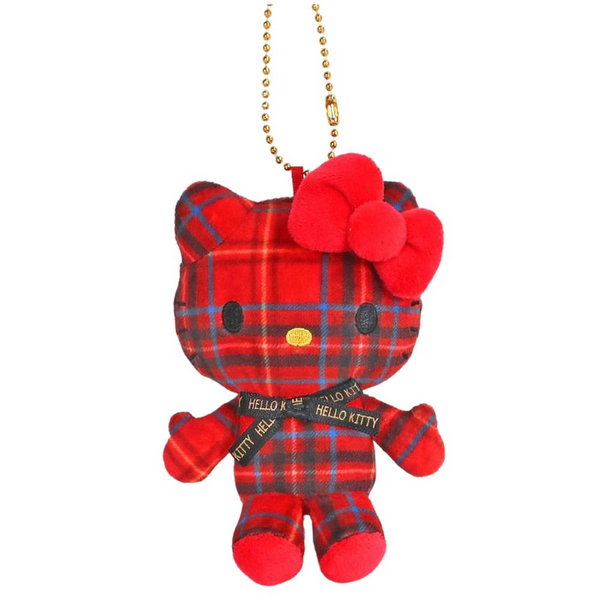 SANRIO Hello Kitty MC Collection Tartan Checked Red Keychain