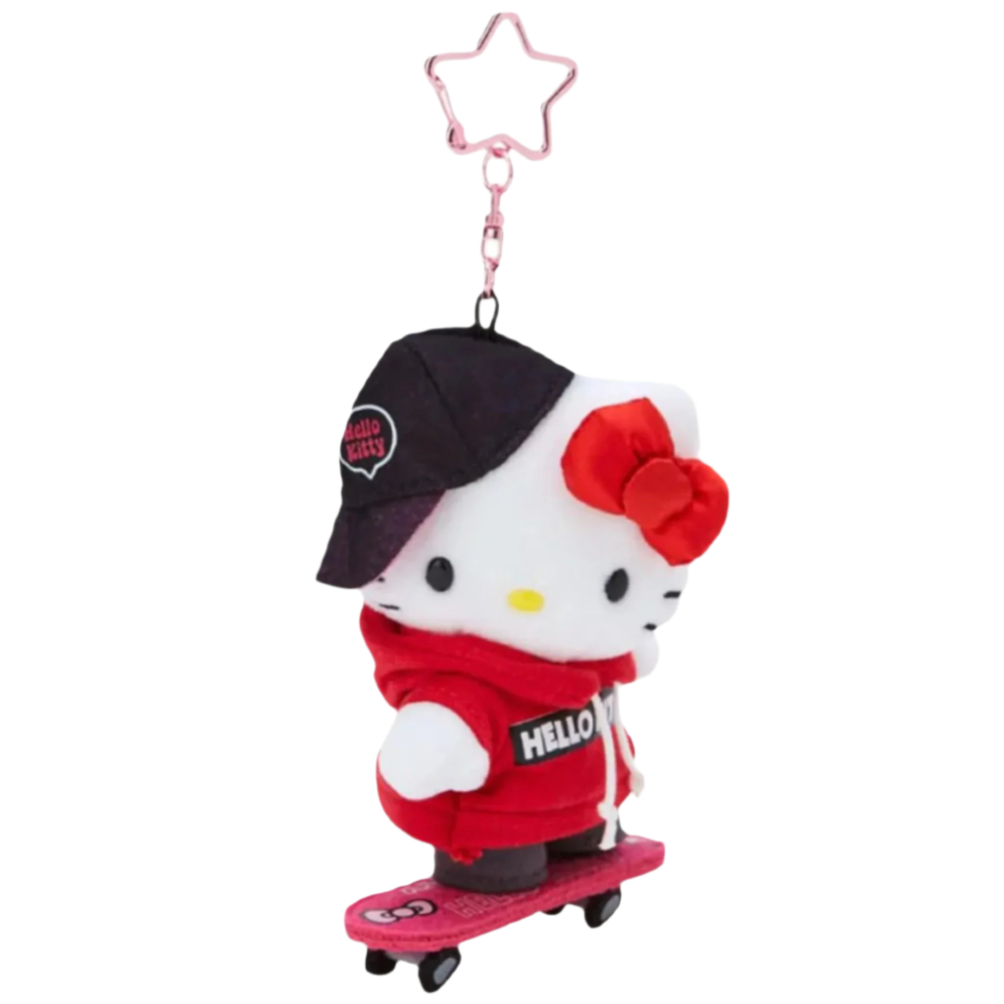 SANRIO Hello Kitty Skateboard Mascot Holder Keychain-My Store-YORE STORE