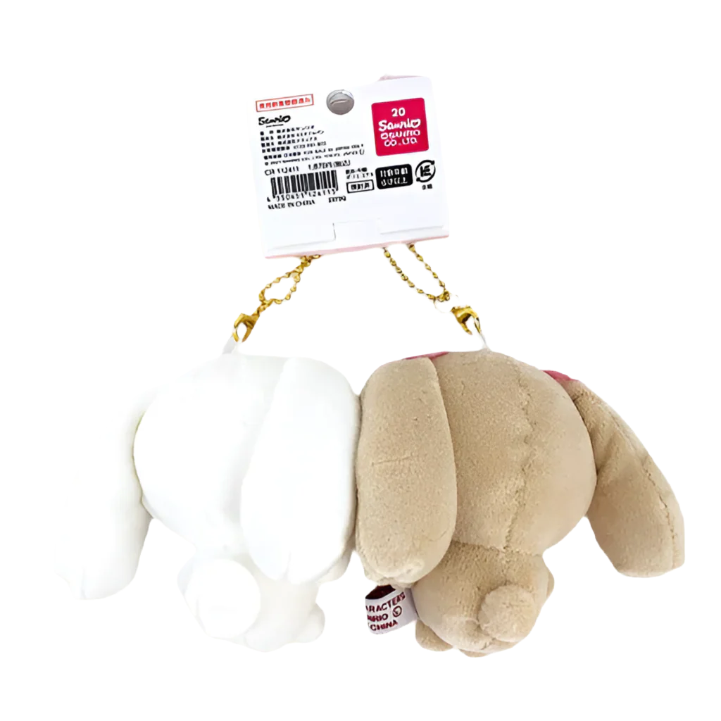 SANRIO Nikonui Cinnamoroll & Moca Mascot Holder Keychain Set-My Store-YORE STORE