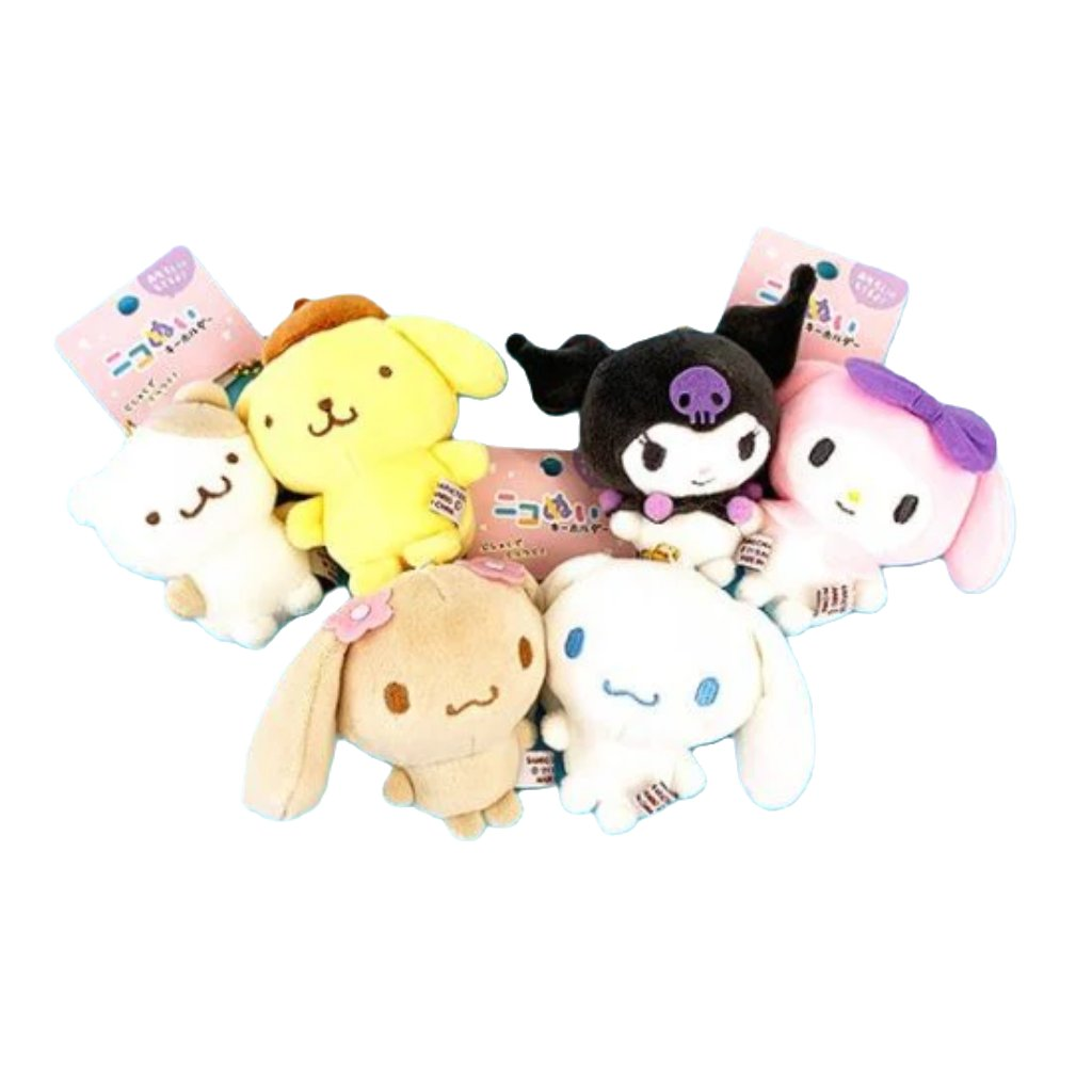 SANRIO Nikonui Cinnamoroll & Moca Mascot Holder Keychain Set-My Store-YORE STORE