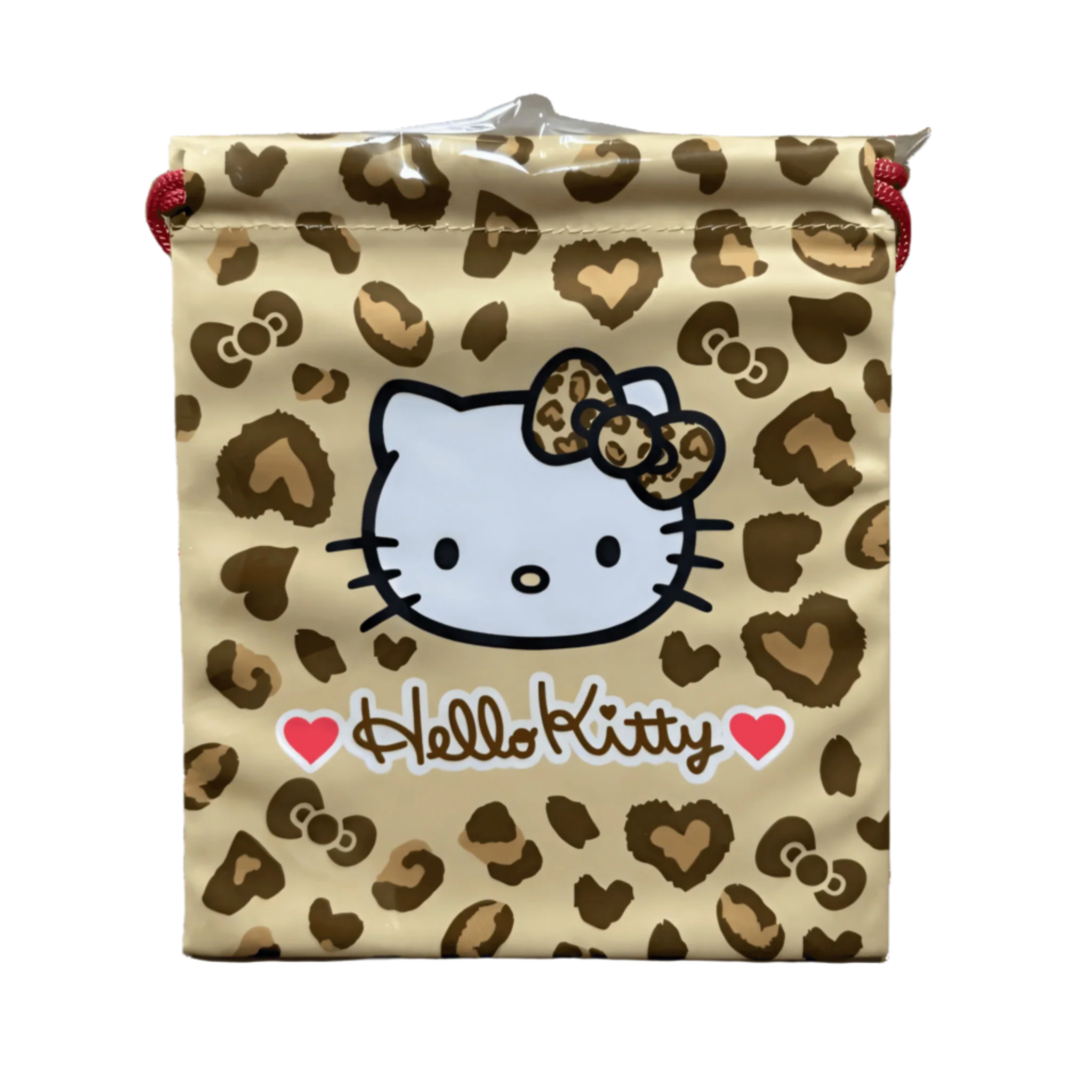 SANRIO x Kiddyland Gogo Gal Hello Kitty Draw String Bag Leopard-My Store-YORE STORE