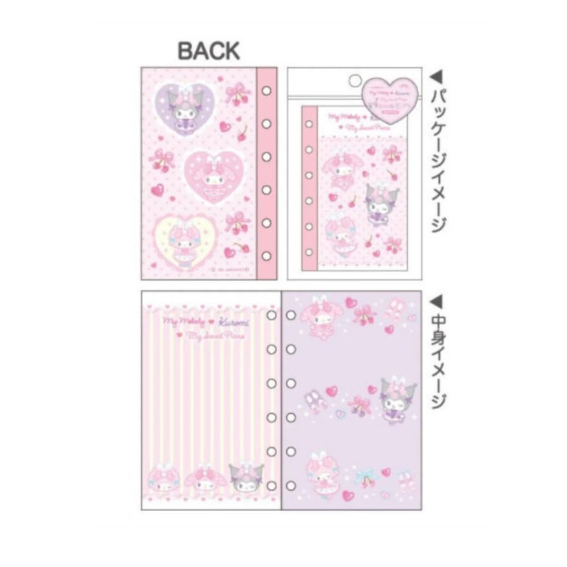 SANRIO Bunnies Ballerina 6-Ring Sticker Binder Refill -2