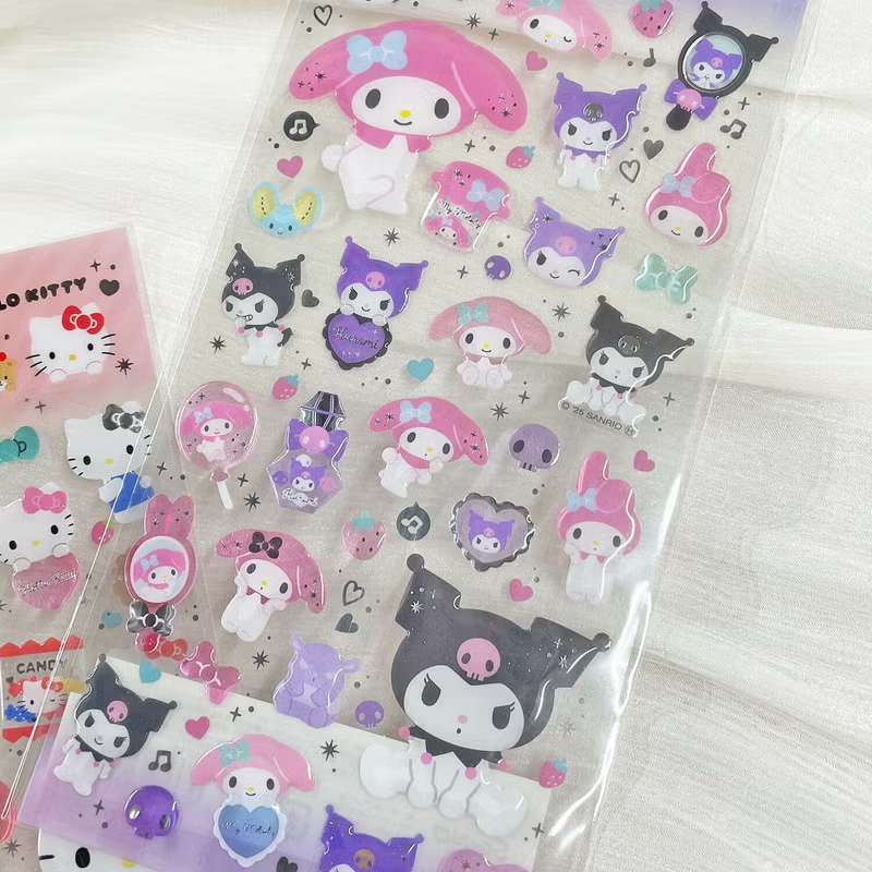 SANRIO Characters Clear Candy Seal Sticker