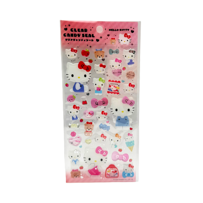 SANRIO Characters Clear Candy Seal Sticker