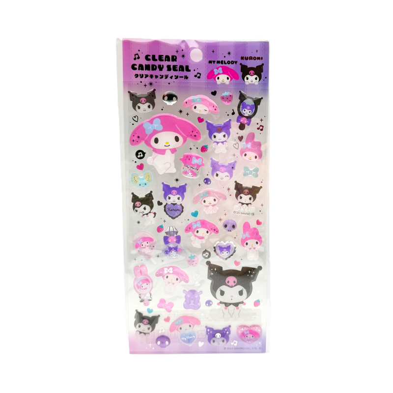 SANRIO Characters Clear Candy Seal Sticker