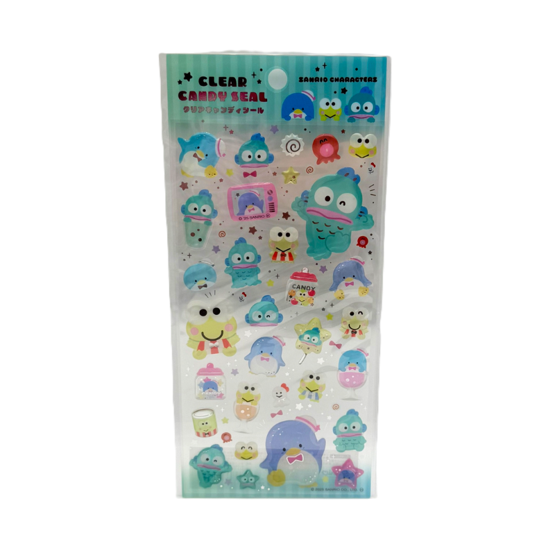 SANRIO Characters Clear Candy Seal Sticker