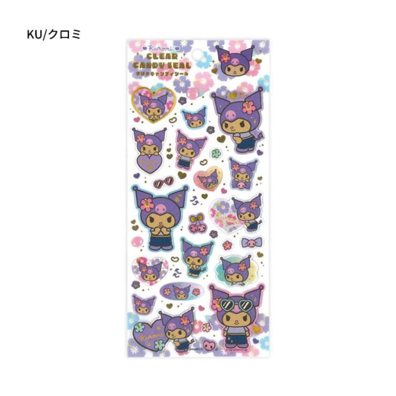 SANRIO Characters Tanned Clear Candy Seal Sticker