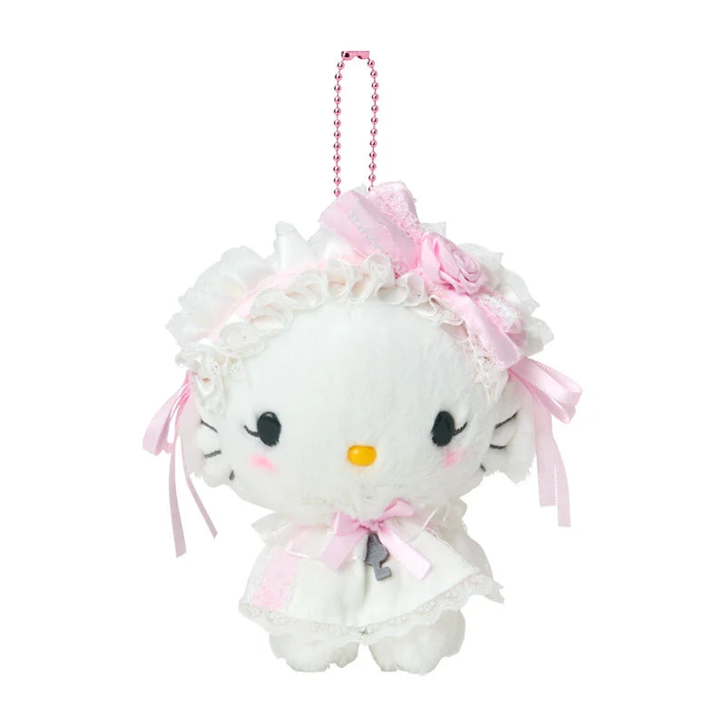 SANRIO Charmmy Kitty White Frill Mascot Holder Keychain