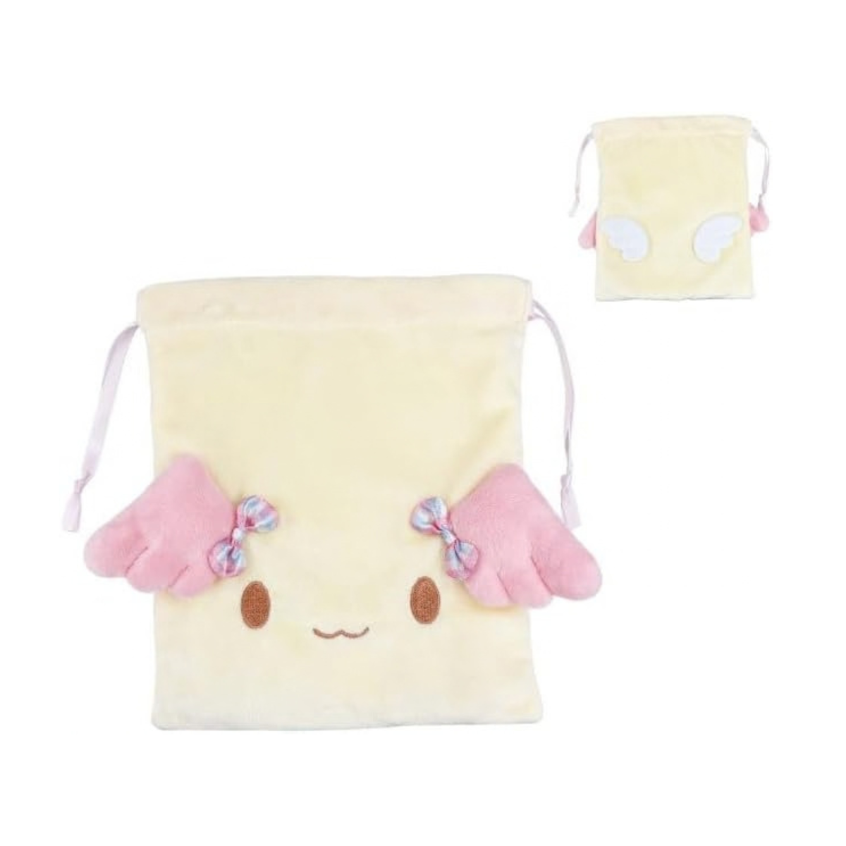 SANRIO Cinnamo Angels Face Drawstring Bag (Azuki)