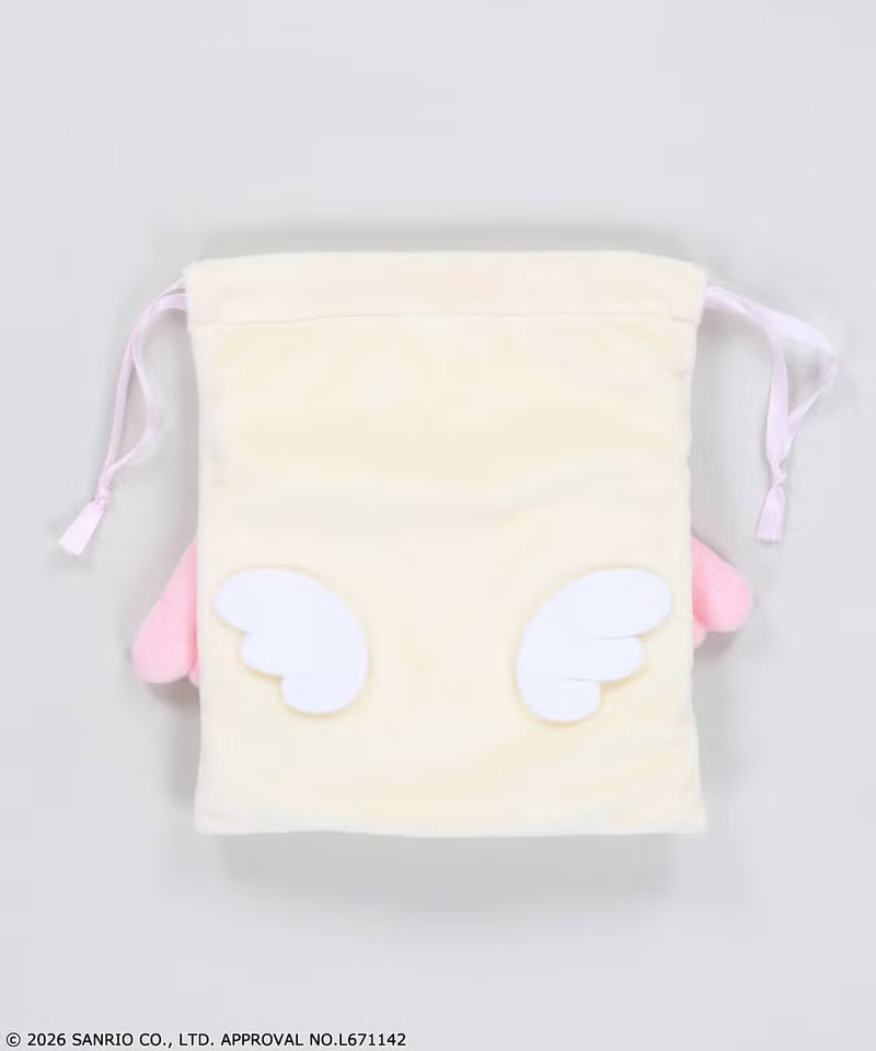 SANRIO Cinnamo Angels Face Drawstring Bag (Azuki)
