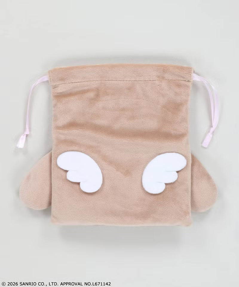 SANRIO Cinnamo Angels Face Drawstring Bag (Mocha)