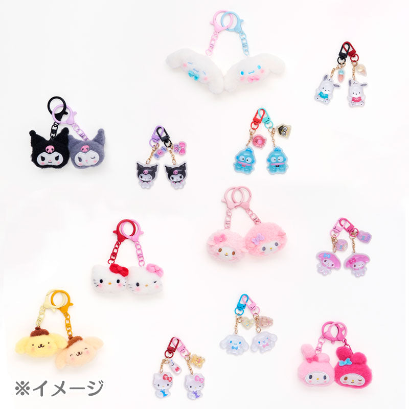 SANRIO Clear Puffy Keychain Set