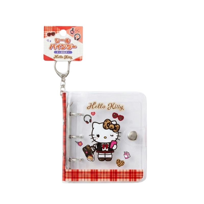 SANRIO Hello Kitty 3-Ring Sticker Binder Key Holder