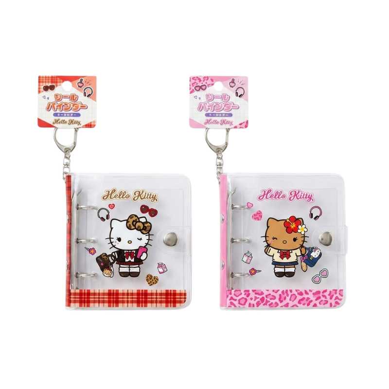 SANRIO Hello Kitty 3-Ring Sticker Binder Key Holder