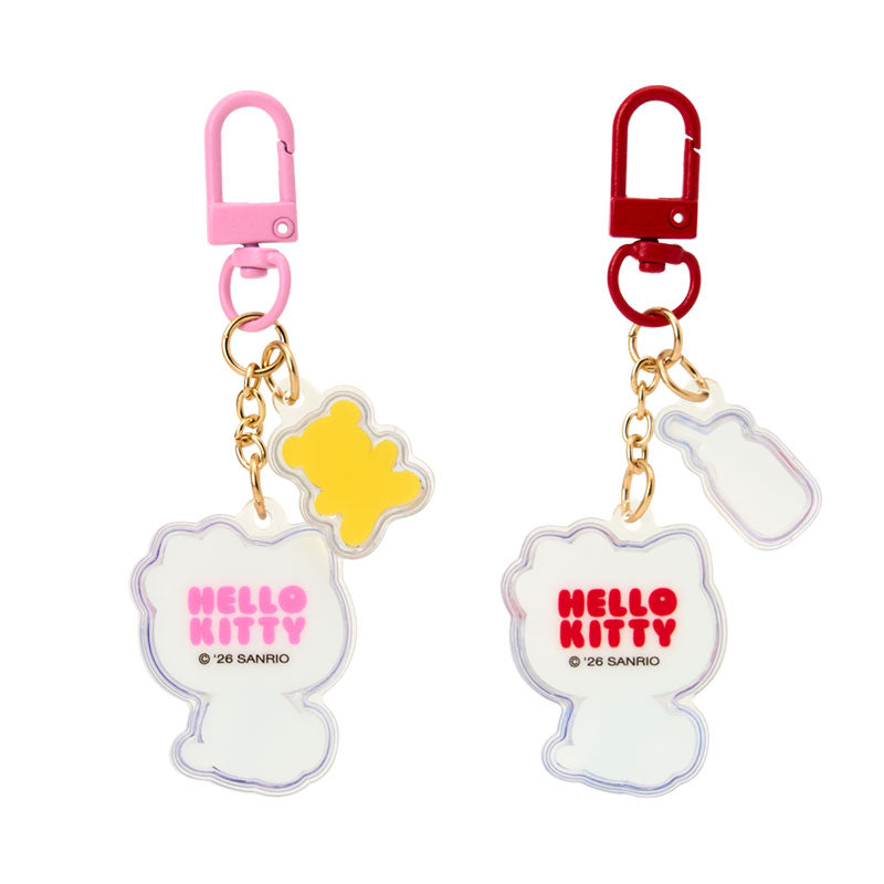 SANRIO Hello Kitty Clear Puffy Keychain Set