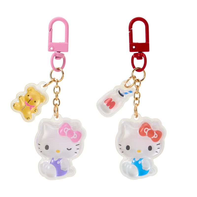 SANRIO Hello Kitty Clear Puffy Keychain Set