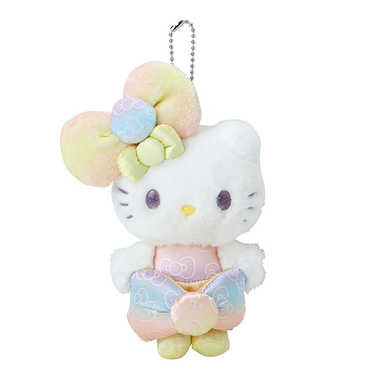 SANRIO Hello Kitty Mimmy 50th The Fashionable Ribbons Birthday Mascot Holder Keychain