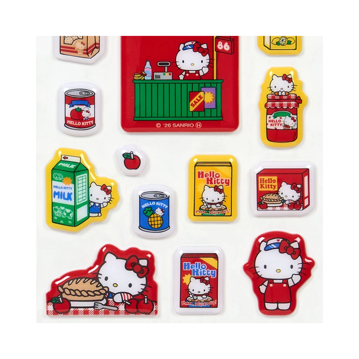 SANRIO Hello Kitty Supermarket Puffy Sticker