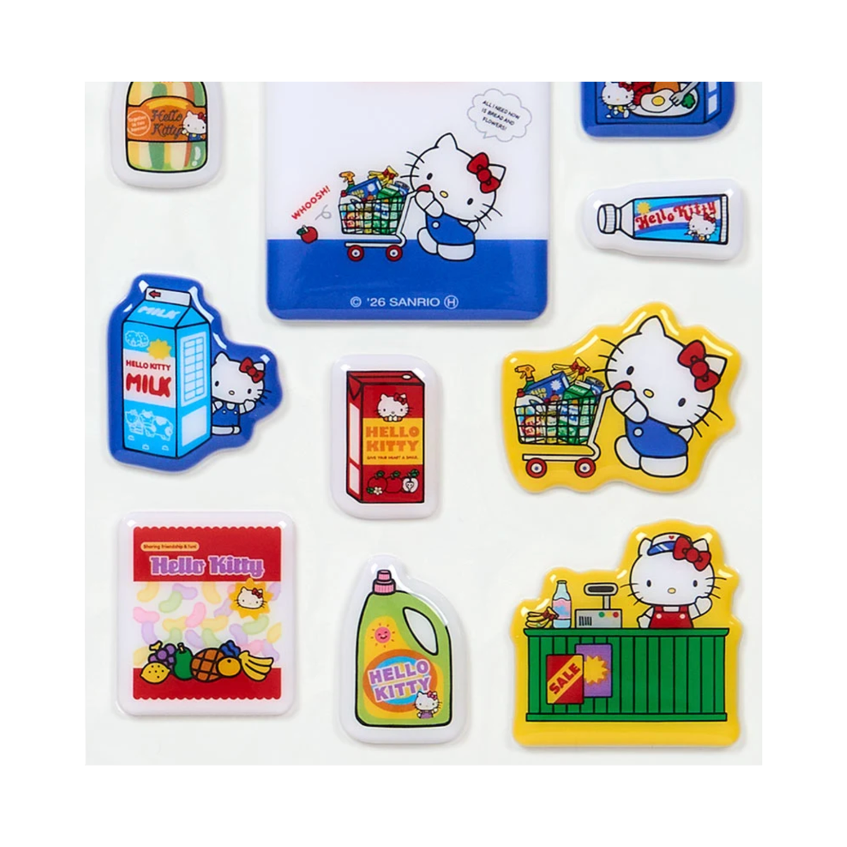 SANRIO Hello Kitty Supermarket Puffy Sticker