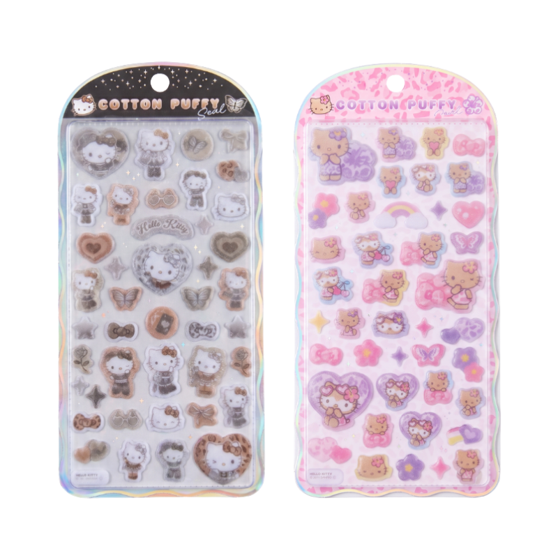 SANRIO Hello Kitty Tanned Cotton Puff Sticker