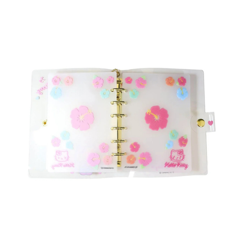 SANRIO Hello Kitty Tanned Sun Burnt 6-Ring Sticker Binder