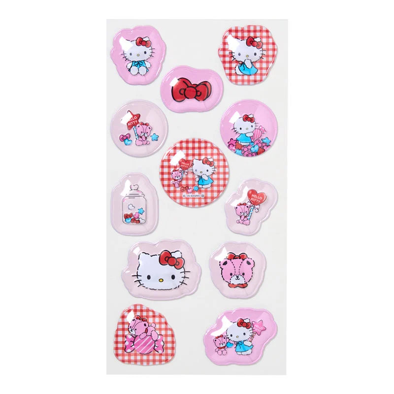 SANRIO Hello Kitty & Tiny Chum Puffy Dome Sticker