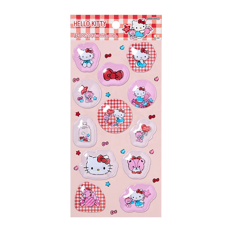 SANRIO Hello Kitty & Tiny Chum Puffy Dome Sticker