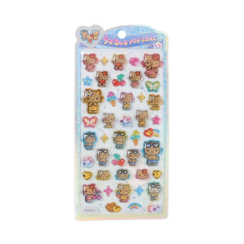 SANRIO Hello Kitty Uruchuru Pop Seal Sticker dear daniel tanned